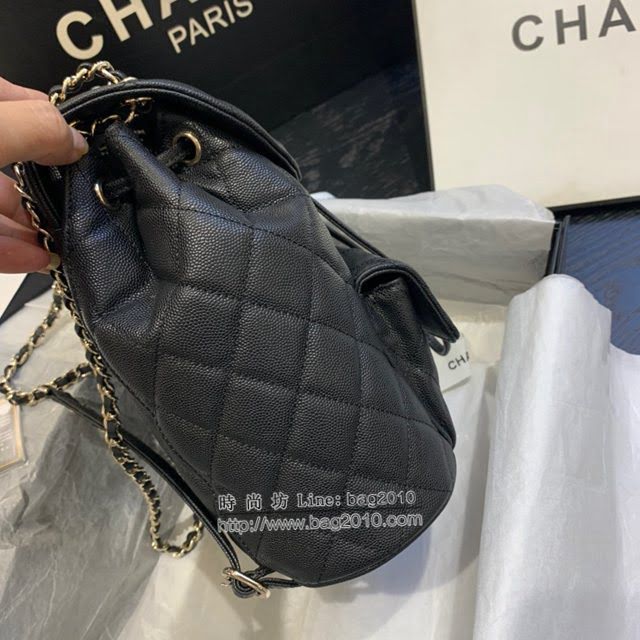 Chanel女包 香奈兒專櫃最新款球紋魚子醬牛皮後背包 Chanel雙肩背包 AS1371  djc4202